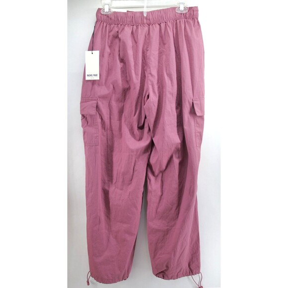 Rachel Paige Red Lightweight Cargo Pants Drawstring‎ Waist Medium NWT Women - Picture 7 of 8